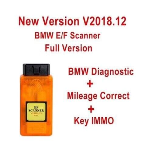 V2018.12 for B-M-W E/F Scanner II Full Version + IMMO + Mileage Correction + Coding