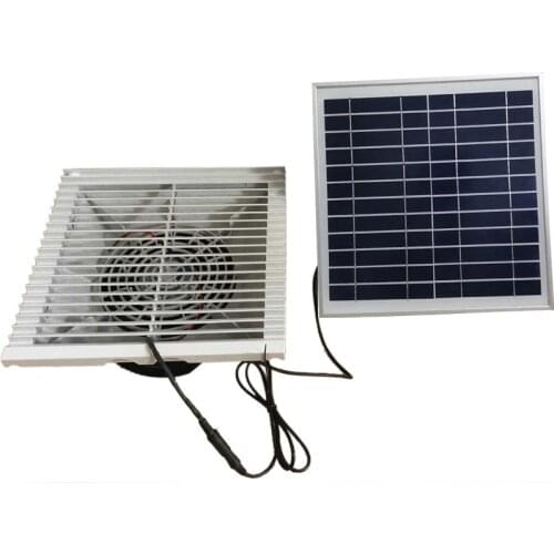 135CFM SOLAR PLASTIC EXHAUST VENT FAN 20W Wall VENTILATOR EXTRACTOR BRUSHLESS MOTOR