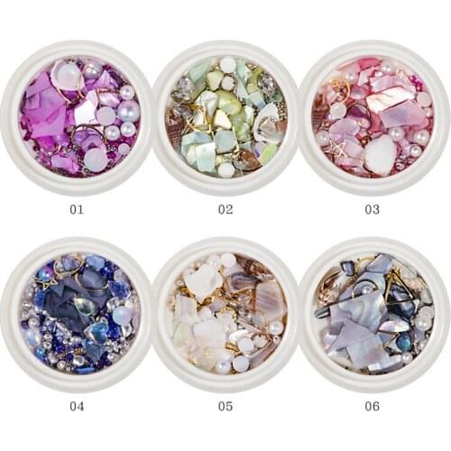 Epoxy Resin Filled Sequins Shell Pearl Mixed Shiny Filling Materials Tools Nail Art Make Up Decals Jewelry Craft