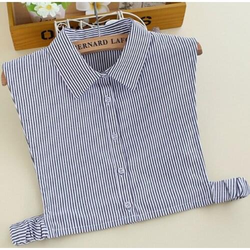 Decorative Korean wild Office Lady shirt collar Sweater retro collier femme Cotton shirt wild decorative fake collar white