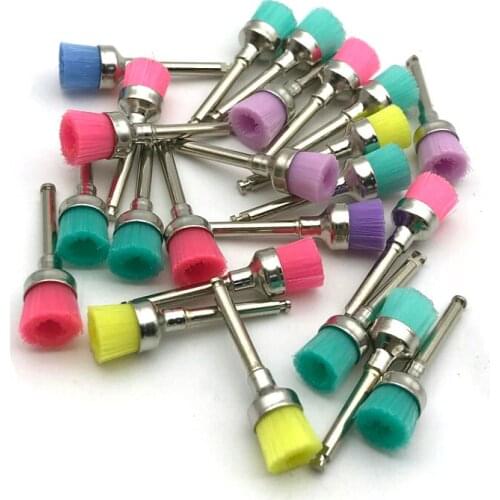 200pcs Colorful Dental Polishing Brushes Disposable Polishing Prophy Brushes