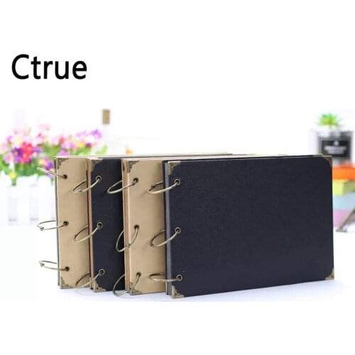 21cmX15cm Kraft paper Wedding Guestbook Signature Books DIY wedding photo album scrapbook Vintage Wedding Decoration