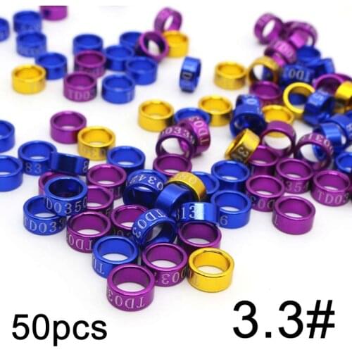50 Pcs Dove Bands Bird Foot Ring Species Identify Training Rings Pet Bird Label 77UD