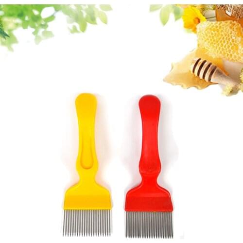 One piece thin needle type honey fork knife scraper tools bees bee equipment comb cut cutter dipper