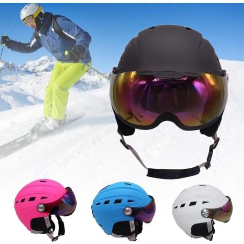 Head Protector Breathable with Goggles Adult CE-EN1077 Men Women Ski Helmet for Riding Head Protector