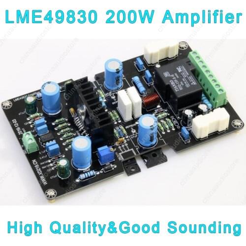 Hi-Fi LME49830 IRFP240/IRFP924 Amplifier Board 100W Mono Power Amplifier For DIY Audio DC Servo W/ Speaker Protection,In Stock