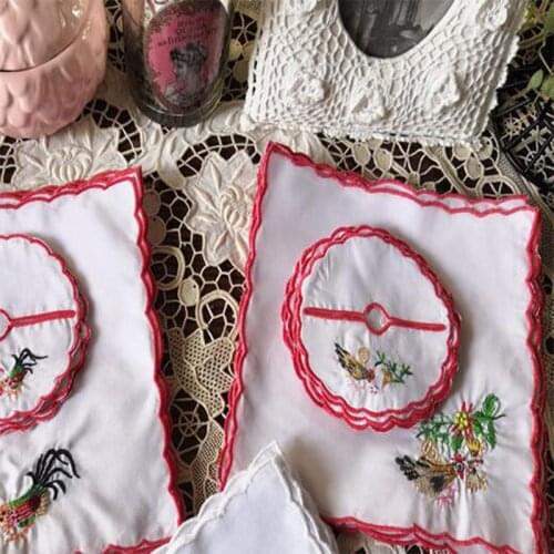 Cotton Embroidery Table Place Mat Lace Placemat Coffee Cloth Doily Cup Tea Dining Coaster Mug Christmas Party Drink Pad Kitchen