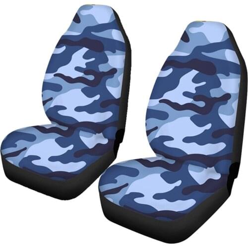 Camouflage Car Seat Covers Blue Fit Any Car/Truck/Van/RV/SUV For Passat b8 b5 b7 Bmw f10 g30 e46 Peugeot 206 207 307 308 2008