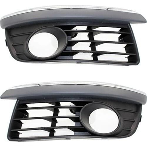 Left Right Bumper Fog Light Lamp Chrome Grill for Jetta V MK5 2006 2007 2008 2009 2010 1K0853665A 1K0853666A