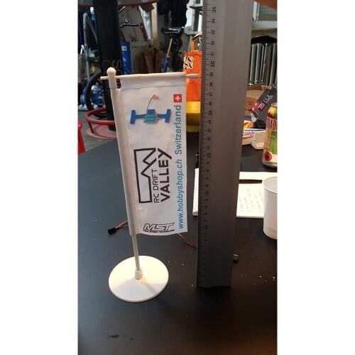 Table Nobody Flag, Custom Print Rectangle Mini Desk Flag, White Plastic Tabletop Flag, Black Desktop Mini Flag