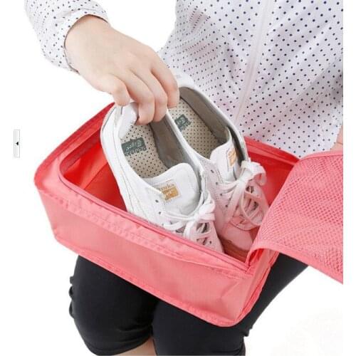 New Outdoor Travel Portable Portable Shoe Storage Bag Second Generation Waterproof Nylon Shoe Bag P Version Shoe Bag