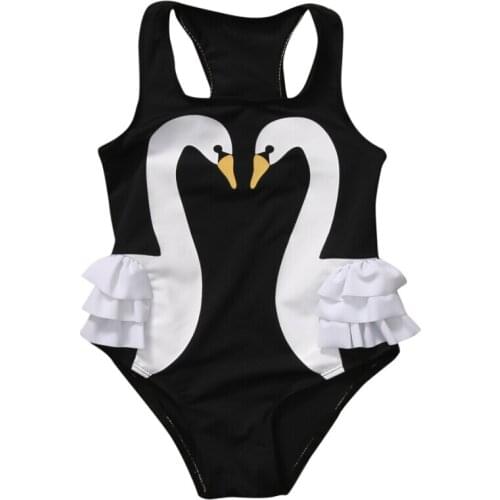 New Fashion Summer Kids Baby Girls Flamingo Bikini Swimwear Swimsuit Bathing Suit Beachwear