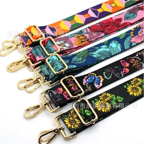 Rainbow Belt Bag Straps Nylon for Women Shoulder Messenger Bags Adjustable Wide Strap Part for Accessories bag Handle Corssbody