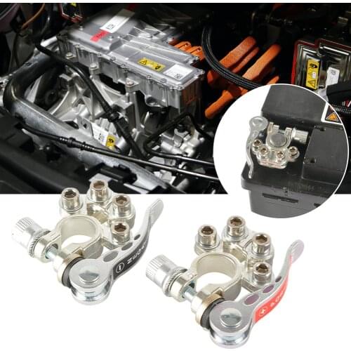 Quick Disconnect Car Battery Main Cable Post Terminal Shut-off Connectors for 12v 6v 24v Boat Race Car UTV Tractor Truck