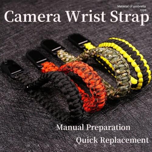 Umbrella Rope Hand-Woven Camera Quick Release Wrist Strap Canon Nikon Sony Fuji Micro Single Lanyard Quick Connector