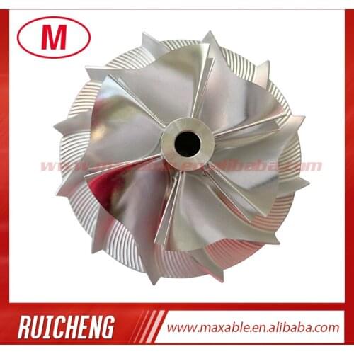 T04E 448048-0002 52.55/76.07mm 6+6 blades high performance turbocharger billet/milling/aluminum 2618 compressor wheel