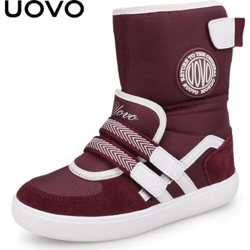 UOVO 2020 New Favorite Kids Boots Fashion Snow Boots Children Sport Shoes Beatiful Girls Short Boots With Eur Size #26-39