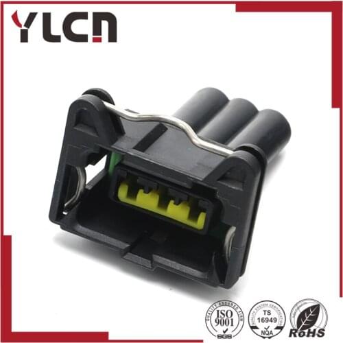 HIGH QUALITY 3pin Auto Accessories Housing Plug Waterproof Wiring Harness Black Connector 85205-1