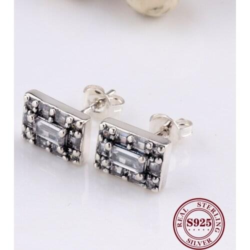 Bewill Original 925 Sterling Silver Creative Crystal Ice Stud Earrings Ice Earrings Bright Ice Stud Earrings For Women Gift