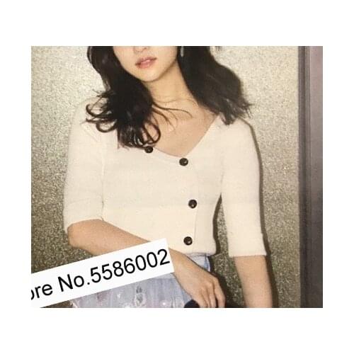 Ladies Sweet Knitted Irregular Bottoming Sweater