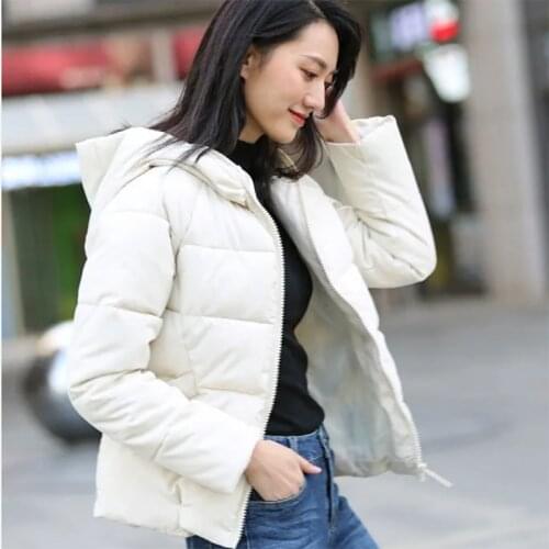 Winter clothing 2021 new style cotton-padded jacket autumn and winter womens thick down padded coat loose short coat was thin