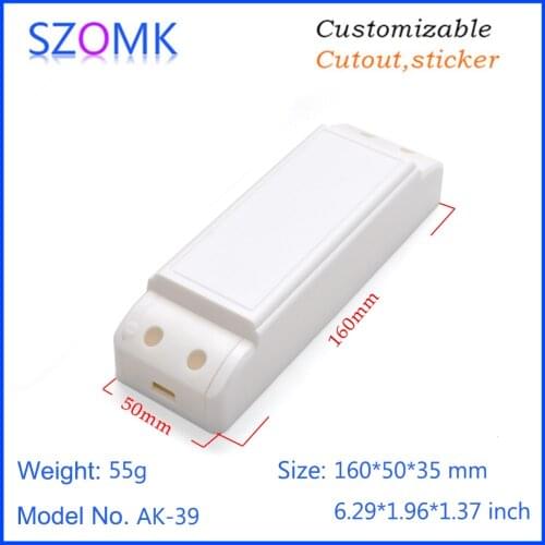 10 pcs, 160*50*35mm SZOMK led driver power supply plastic enclosure box for electronics controller casing LED plastic casing