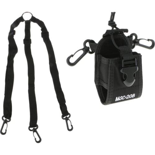 3 in 1 Multifunction Radio Holder Holster Case Pouch Bag For Yaesu Motorola