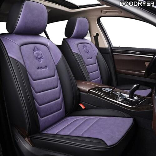 DOODRYER leather car seat covers For jeep grand cherokee compass renegade wrangler jk wrangler auto accessories car seats set