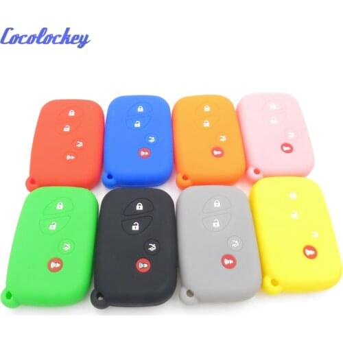 Cocolockey Silicone Car Key Cover Fob Case Jacket FIT FOR LEXUS CT200h ES350 GS350 GS450h GS460 IS Key Case For Car