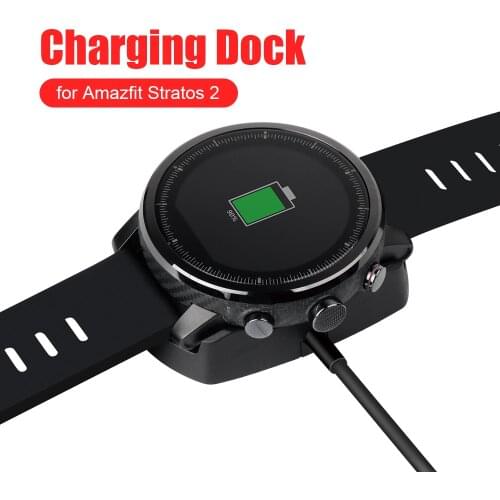 SIKAI USB Dock Charger Adapter Fast Charging Cable Stand Data Sync Cord for Xiaomi Huami Amazfit 2 Stratos Pace 2S A1609 Charger
