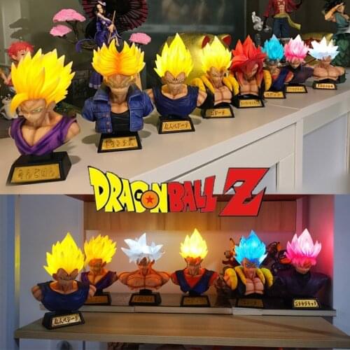 Dragon Ball Z Goku Vegeta Broly PVC Figure Ultra Instinct Bust Black Zamasu Figma Anime Figures DBZ toys gift