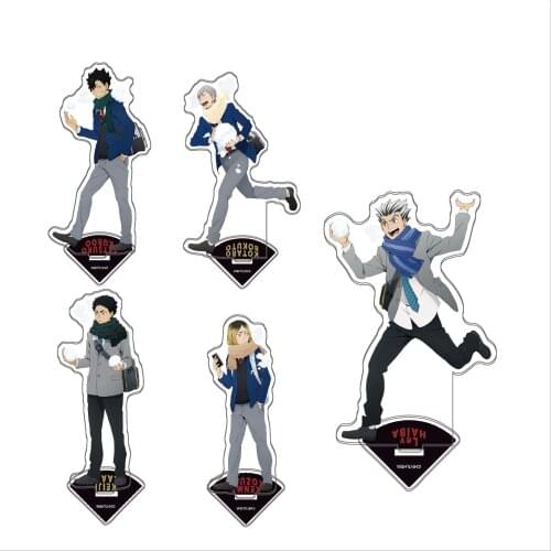 Haikyuu Hinata Shoyo Yu Nishinoya High School Volleyball Acrylic Stand Figure Desk Decor Collection Model Toy Cosplay