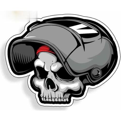 Personality Car Stickers for Skull Welder Wearing Helmet Bumper Trunk Truck Graphics Windshield Camper JDM Decal 13cm X 10.4cm