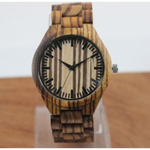 Fashion Brand Mens Wristwatches With Wooden Straps For Best Gift Dress Luxury Watch And Beautiful Box