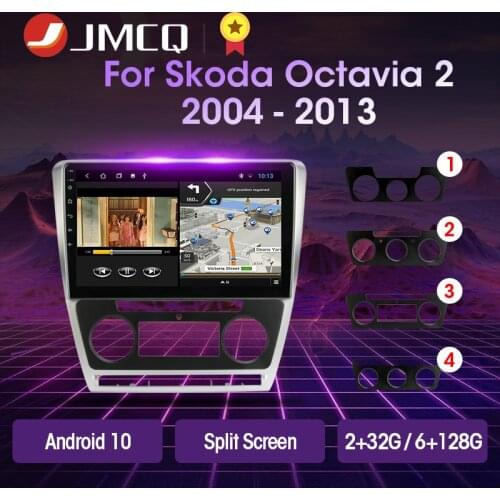 JMCQ 10.1" 2din Android 10 Car Radio Multimidia Video Player RDS DSP For Volkswagen SKODA Octavia 2 A5 2007-2014 Navigation GPS