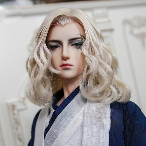 New Style 1/3 1/4 Bjd Wig High Temperature Short Wavy SD DD MDD For BJD Doll Wig