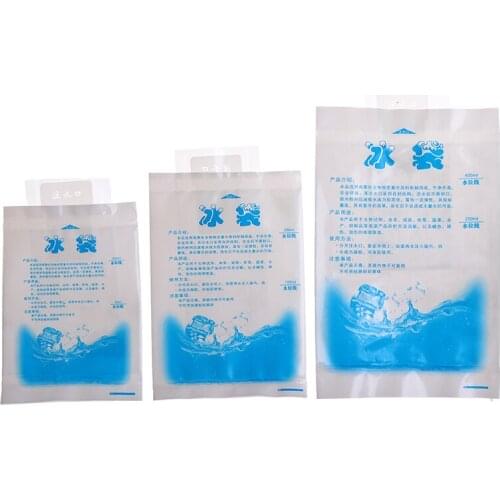 10Pcs Reusable Ice Bag Water Injection Icing Cooler Bag Pain Cold Compress Drinks Refrigerate Food Keep Fresh Gel Dry Ice Pack