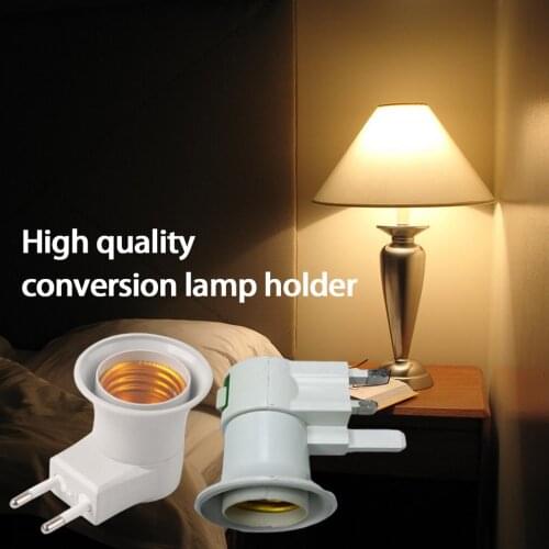 Portable Conversion Lamp Holder Wall Plug-in Lamp Holder With Switch Screw Durable Material Aluminum Alloy Lamp Holder