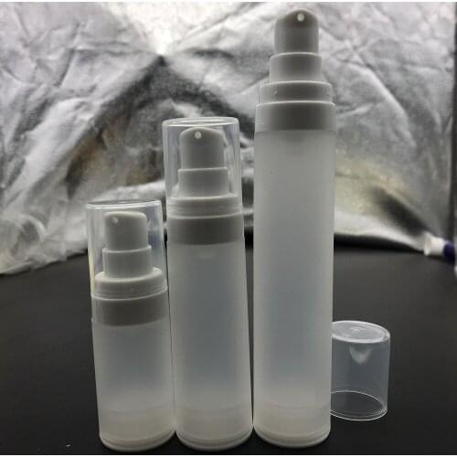 15ml/30ml/50ml Transparent Airless Pump Vacuum Bottle Toiletries Container Refillable Plastic Travel Cosmetic Bottle