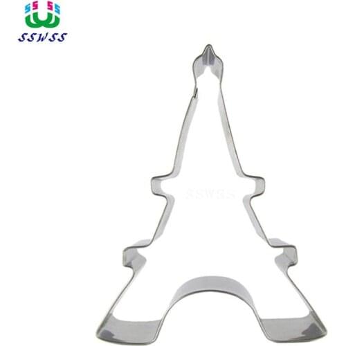 Direct Selling,Exquisite Large Iron Tower Shape Cake Decorating Fondant Cutters Tools,Architecture Cookie Biscuit Baking Molds