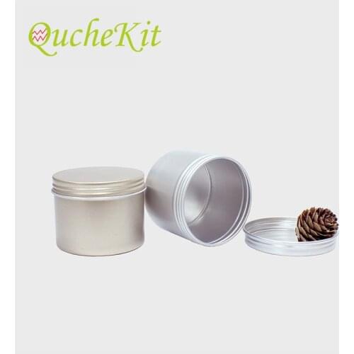 Luxury Aluminum Jar Storage Empty Pot Candle Jars With Lid Bulk Round Candle Container Tins For DIY Cream Cosmetic Container