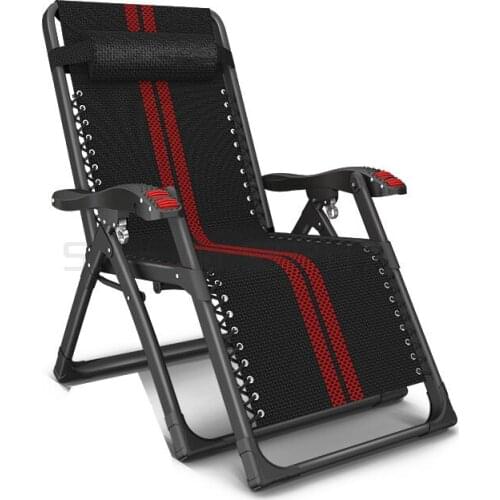 Folding recliner for lunch break and nap comfortable summer back balcony household leisure beach chair