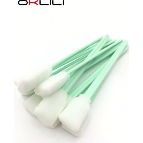 50 Solvent Foam Tipped Cleaning Swab indoor outdoor Roland Mimaki Mutoh Large Format Inkjet Printer for Epson printhead cleaning