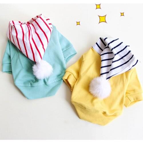 Dog Hoodie Jacket Dog Clothes Classic Pet Clothes Hair Ball Hooded Cute T-shirt Casual for Small Dog Autumn Coat Jacket Puppy