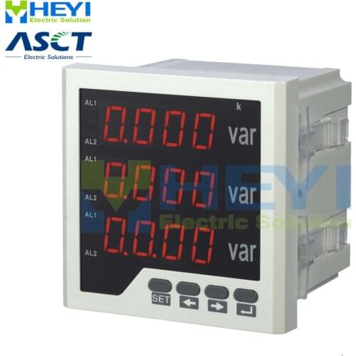 Three phase digital reactive power meter 120*120/96*96/72*72/80*80 mm LED digital panel meters HY-3Q