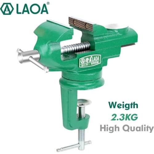 LAOA 2.5inch Heavy Universal Vise Household Bench Vice Desktop Processing Sturdy Tool DIY Workbench