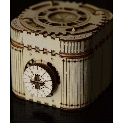 Rotate Password Wooden Music Box 3D DIY Crafts Home Bedroom Decoration Accessories Creative Birthday Gift for Girlfriend
