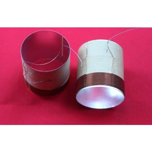 1 piece ID: 25.5mm (1") White aluminous 6 ohm woofer bass loudspeaker speaker voice coil - Coil height: 8mm