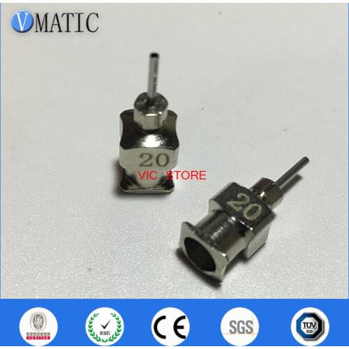 12Pcs 2020 High Precision All Metal 20G 1/4 Inch Tube Length Blunt Stainless Steel Needles Syringe Needle Tips
