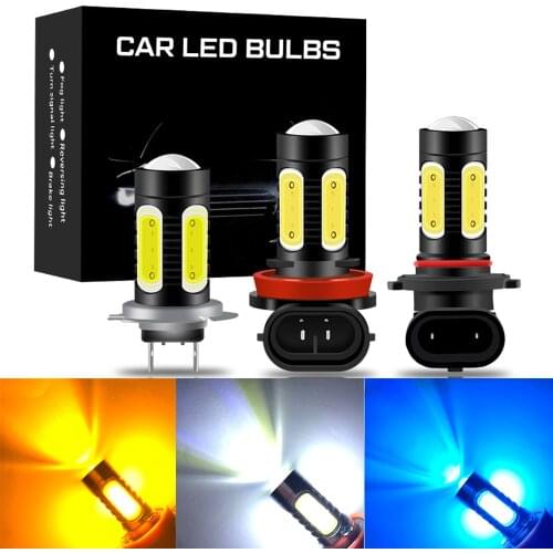 2Pcs H11 H8 HB3 HB4 9005 9006 H27 881 880 H1 H3 H7 H16 PSX24W LED Car Fog Light Bulb H8 Auto Front Bulb Fog Lamp Lights 6000K